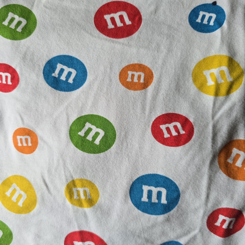 M&M’s Candy Logo Spaghetti Strap Dress Girls Size M White Colorful Print - Picture 11 of 11